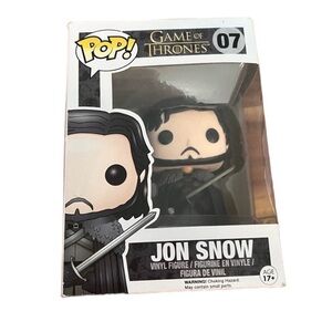 NWT NIB Funko Pop! Jon Snow 07 Game Of Thrones Vinyl Figure